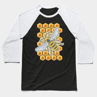 Honeycomb bee Baseball T-Shirt